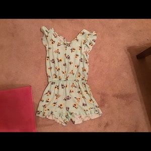 Girls floral romper